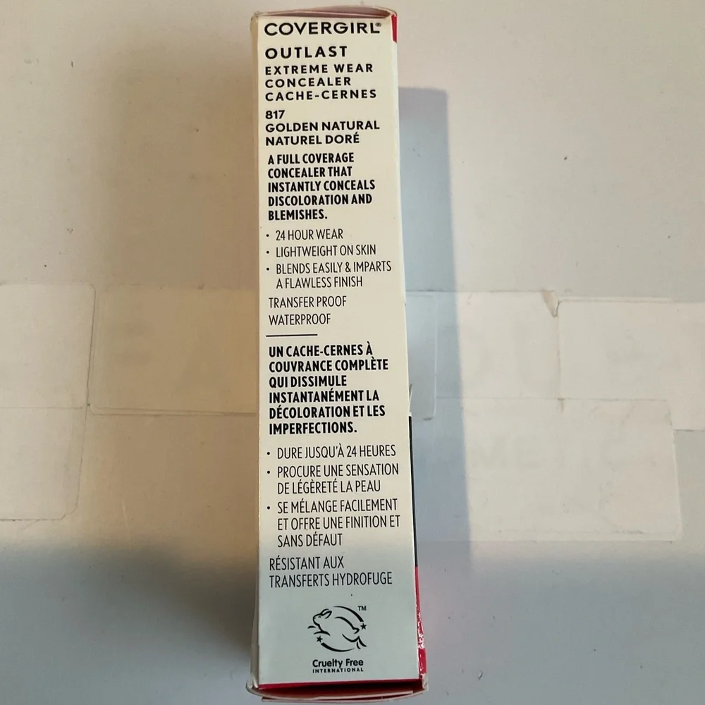 COVERGIRL Outlast Extreme Wear Concealer Full Coverage 817 Golden Natural - NIB